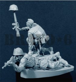 画像2: Bravo6[B6-35037]1/35 米海兵隊(9)”狙撃手は何処だ” テト攻勢'68(2体セット)