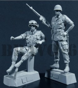 画像2: Bravo6[B6-35041]1/35 米 憲兵 ベトナム(2体セット)