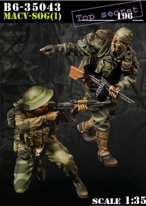 画像1: Bravo6[B6-35043]1/35 米 ベトナム極秘作戦(1)(2体セット) (1)