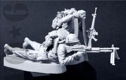 画像2: Bravo6[B6-35051]1/35 米 歩兵ベトナム(2)M60機関銃チーム(2体セット)