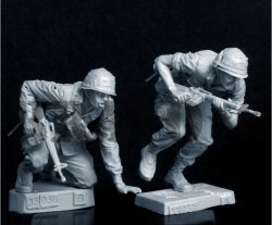 画像3: Bravo6[B6-35058]1/35 米 歩兵ベトナム(9)"行け！行け！"(2体セット)