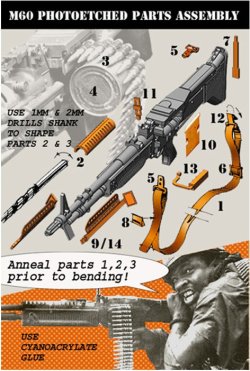 画像2: Bravo6[B6-35080]1/35 M60機関銃セット(3丁セット)