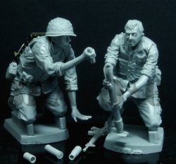 画像2: Bravo6[B6-35094]1/35 米海兵隊 M19迫撃砲チーム(2体セット)
