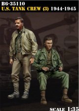 Bravo6[B6-35110]1/35 米戦車クルー1944-45 2体セット イージーエイト搭乗(3)