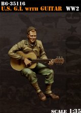 Bravo6[B6-35116]1/35  WWII米 ギターを演奏する兵士