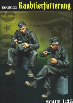 画像1: Bravo6[B6-35122]1/35 WWII独 食事中のドイツ戦車兵(2体セット)