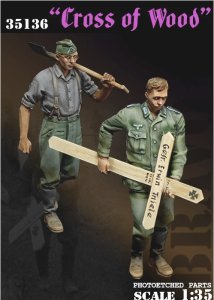 画像1: Bravo6[B6-35136]1/35 WWII ドイツ陸軍 クロスオブウッド 戦友よ安らかに (1)