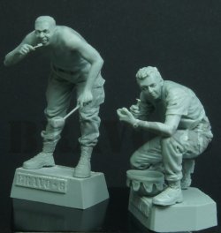 画像2: Bravo6[B6-35301]1/35 米 歩兵ベトナム"グッド・モーニングアメリカ"(2体セット)