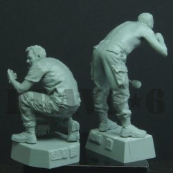 画像3: Bravo6[B6-35301]1/35 米 歩兵ベトナム"グッド・モーニングアメリカ"(2体セット)