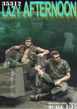 画像1: Bravo6[B6-35312]1/35 ベトナム戦争 米陸軍「気だるい午後」US米戦車兵休息セット(2)