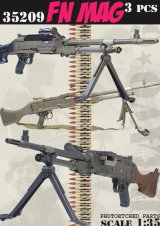 Bravo6[B6-35209]1/35 現用 FN MAG自動小銃(3丁入)