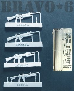 画像2: Bravo6[B6-35351]1/35 現用 アメリカ M203グレネードランチャーセット(4丁入)