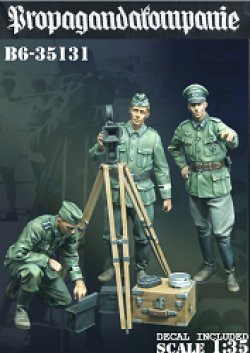 画像1: Bravo6[B6-35131]1/35 WWII 独 ドイツ陸軍宣伝中隊「撮影準備を開始せよ」