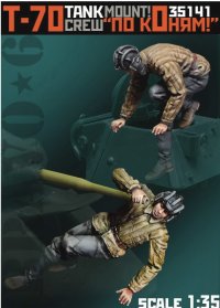 Bravo6[B6-35141]1/35 WWII ソ/露 ソビエトT-70軽戦車搭乗員冬季装備セット 搭乗