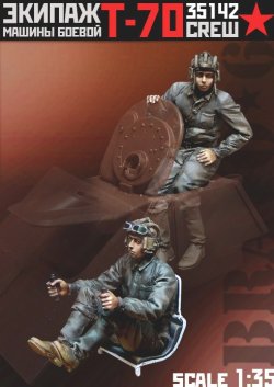 画像1: Bravo6[B6-35142]1/35 WWII ソ/露 ソビエトT-70軽戦車搭乗員夏季装備セット 前進