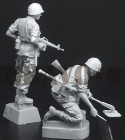 画像3: Bravo6[B6-35309]1/35 ベトナム戦争 米陸軍 「踏むなよ」地雷探索を行う工兵隊