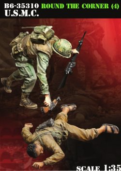 画像1: Bravo6[B6-35310]1/35 ベトナム戦争 米海兵隊「曲がり角の先に」(4) 武装解除する海兵隊員