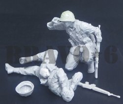 画像2: Bravo6[B6-35323]1/35 ベトナム戦争 米 米陸軍歩兵(12) 撃たれた！衛生兵！