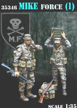 画像1: Bravo6[B6-35346]1/35 現用 アメリカ ベトナム戦争 特殊部隊MIKE＃1 ジャングルの通信兵(2体入)