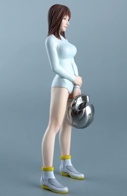 画像2: BRICK WORKS[MUS-07]1/20 傭兵軍女性宇宙パイロット（A）インナースーツ着用　