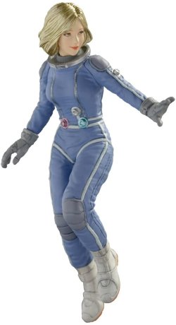 画像1: BRICK WORKS[MUS-19]1/20 傭兵軍女性パイロット（Ｂ）‘浮遊’<低重力/有酸素環境＞　