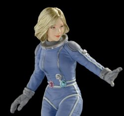 画像2: BRICK WORKS[MUS-19]1/20 傭兵軍女性パイロット（Ｂ）‘浮遊’<低重力/有酸素環境＞　