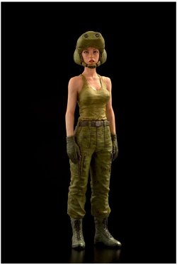 画像2: BRICK WORKS[S35MUS-1p]1/35　傭兵軍女性パイロット　パンジー※ピンク成型品