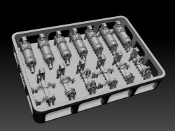 画像1: BSK Model[BSKC35004]1/35 WWII ドイツ 消火器セット 初期型