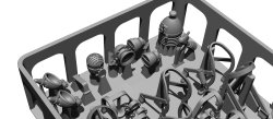 画像2: BSK Model[BSKC35011]1/35 WWII アメリカ M4シャーマン中戦車用 ライト類&警笛セット(2両分入)