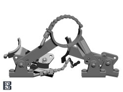 画像4: BSK Model[BSKC35018]1/35 WWII ドイツ タイガーI重戦車中期生産型用 トラベリングクランプセット(2個入)