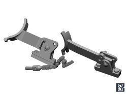 画像6: BSK Model[BSKC35018]1/35 WWII ドイツ タイガーI重戦車中期生産型用 トラベリングクランプセット(2個入)