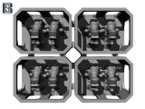 BSK Model[BSKC35019]1/35 WWII ドイツ Sfl Z.F.1a自走砲照準器 III/IV号突撃砲/ブルムベア/ナースホルン用(8個入)