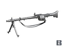 画像1: BSK Model[BSKC35021]1/35 WWII ドイツ MG34機関銃 歩兵用(3個入)