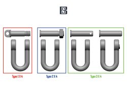 画像3: BSK Model[BSKC35024]1/35 WWII ドイツ U字型シャックルセット タイガーI/キングタイガー/ヤークトタイガー/パンサー用(12個入)