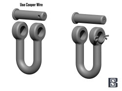 画像5: BSK Model[BSKC35024]1/35 WWII ドイツ U字型シャックルセット タイガーI/キングタイガー/ヤークトタイガー/パンサー用(12個入)
