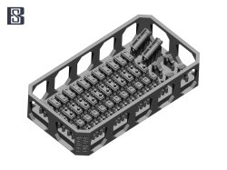 画像2: BSK Model[BSKC35026]1/35 WWII ドイツ キングタイガー/ヤークトタイガー サイドスカートブラケット/車間表示灯/反射灯セット(2両分入)