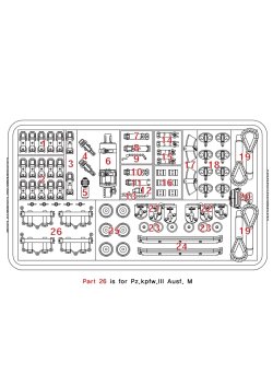 画像6: BSK Model[BSKD35006A]1/35 WWII ドイツ III号戦車用ディテールセット