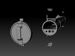 画像5: BSK Model[BSKD35011]1/35 WWII ドイツ パンサー戦車用クリーニングロッドケース