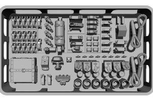 画像1: BSK Model[BSKD35013]1/35 WWII ドイツ III号突撃砲G型用ディテールセット (1)
