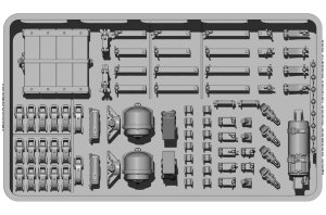 画像1: BSK Model[BSKD35014]1/35 WWII ドイツ タイガーI重戦車 極初期型用ディテールセット (1)