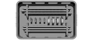画像1: BSK Model[BSKT35001]1/35 WWII ドイツ タイガーI重戦車用 牽引ケーブルセット(ホルダー/クリーニングロッド付) (1)