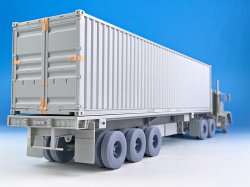 画像11: BSK Model[BSKW35003]1/35 現用 アメリカ M915トラクタートラック&トレーラー用自重変形タイヤ(トランペッター用)