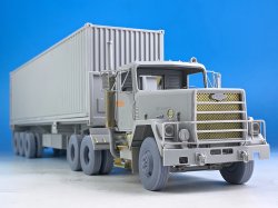 画像15: BSK Model[BSKW35003]1/35 現用 アメリカ M915トラクタートラック&トレーラー用自重変形タイヤ(トランペッター用)
