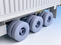 画像19: BSK Model[BSKW35003]1/35 現用 アメリカ M915トラクタートラック&トレーラー用自重変形タイヤ(トランペッター用)