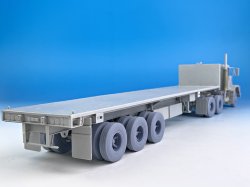 画像10: BSK Model[BSKW35003]1/35 現用 アメリカ M915トラクタートラック&トレーラー用自重変形タイヤ(トランペッター用)