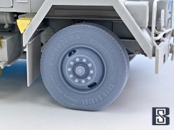 画像3: BSK Model[BSKW35004]1/35 現用 アメリカ M915ガントラック用 自重変形タイヤセット(トランペッター用)