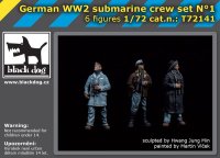 BLACK DOG[HAUT72141]1/72 WW.II ドイツ軍 潜水艦クルーセットNo.1