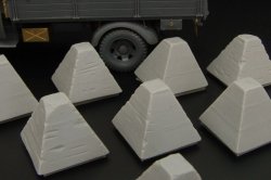 画像1: Hauler[HLX48367]1/48 WWII コンクリート対戦車障害物「龍の歯」