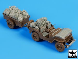 画像1: BLACK DOG[T35097]1/35WWII米 空挺ジープアクセサリーセット(降下前) (1)