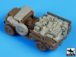 画像1: BLACK DOG[T35100]1/35WWII米 空挺ダッジアクセサリーセット(降下後)